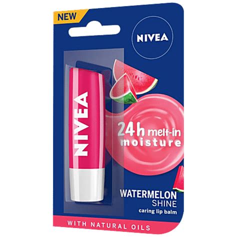 Buy Nivea Fruity Shine Lip Balm Watermelon Gm Online At Best Price