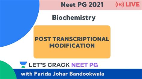 Post Transcriptional Modification Biochemistry Neet Pg