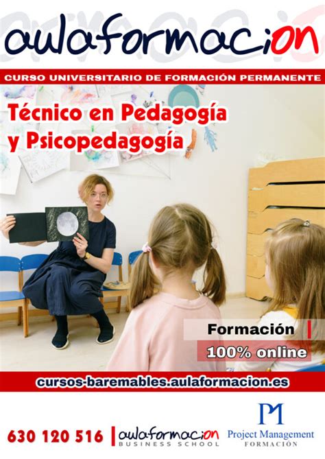 Curso universitario Técnico en Pedagogía y Psicopedagogía