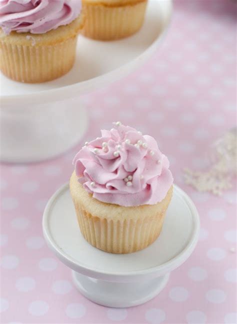 Pink Vanilla Cupcakes Cupcake Recipes Vanilla Cupcake Recipe