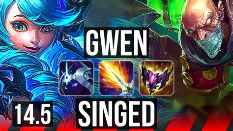 Gwen Vs Singed Top Solo Kills Games Legendary