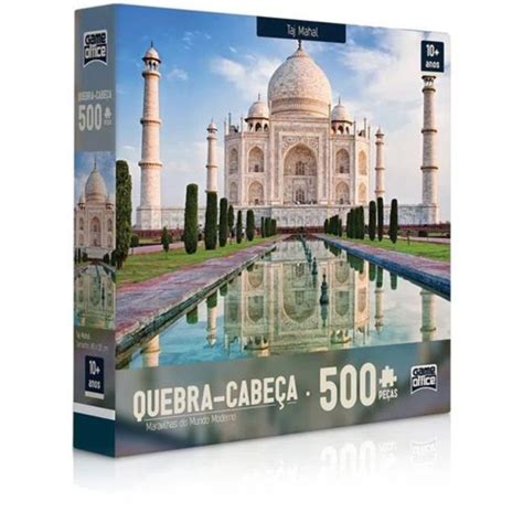 Quebra Cabeça 500 Peças Maravilhas do Mundo Moderno Taj Mahal Toyster