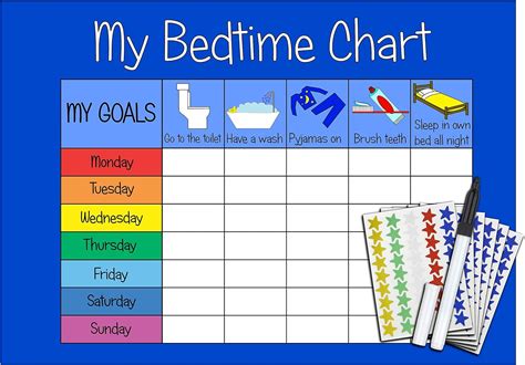 Bedtime Chart Sticker Chart Bedtime Chart Charts For Kids | Images and ...