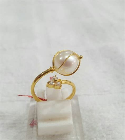 Jual Cincin Emas Mutiara Air Laut 105 Di Lapak Khaura Pearl Lombok