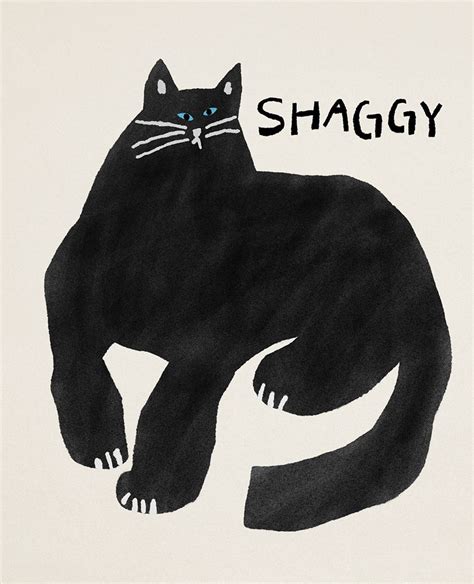 Shaggy On Behance Animal Illustration Cat Painting Cat Art