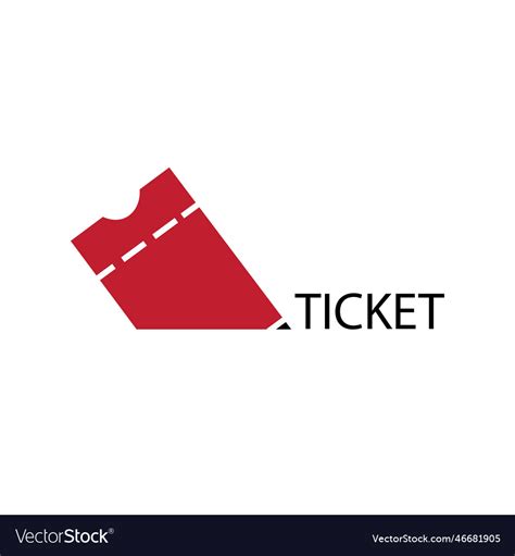 Ticket logo Royalty Free Vector Image - VectorStock