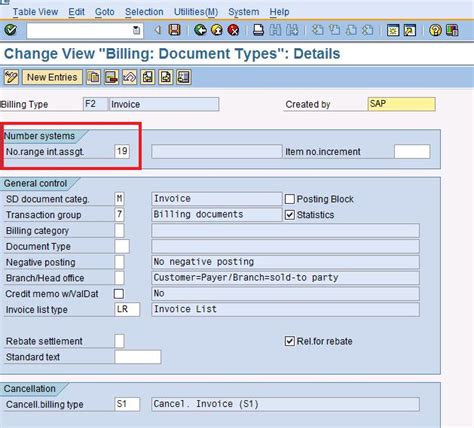 SAP Treasure Box Assign Number Range To Billing Type