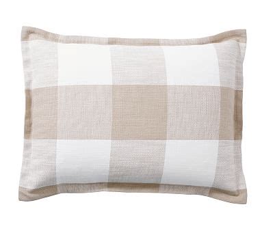 Bryce Buffalo Check Sham Standard Taupe Pottery Barn Havenly