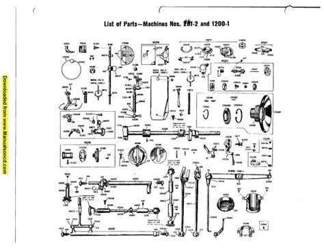 Singer 201 - 1200 Sewing Machine Service Manual