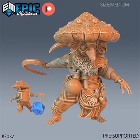 3d Printable Mushroom Goblin Attack Fungus Goblinoid Infested Ogre