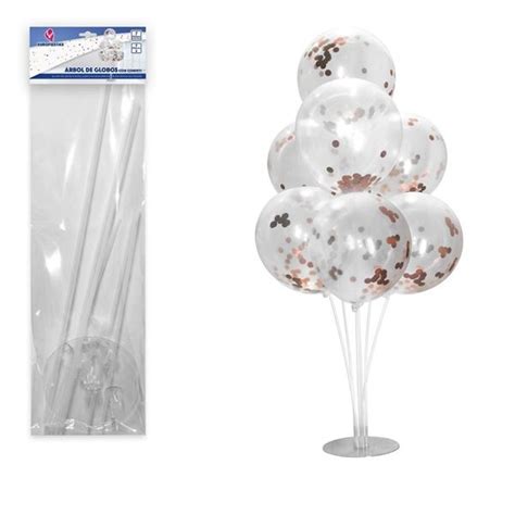 KIT BOUQUET DE BALÕES CONFETTIS ROSE GOLD Festamania Artigos