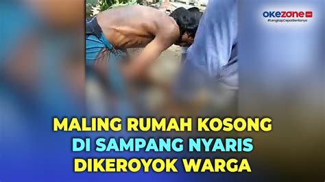 Kepergok Mencuri Di Dalam Rumah Maling Di Sampang Madura Nyaris Jadi