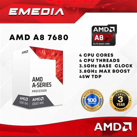 Promo Amd A8 7680 Fm2 3 5ghz Radeon R7 Series Cicil 0 3x Jakarta Pusat Emedia Official