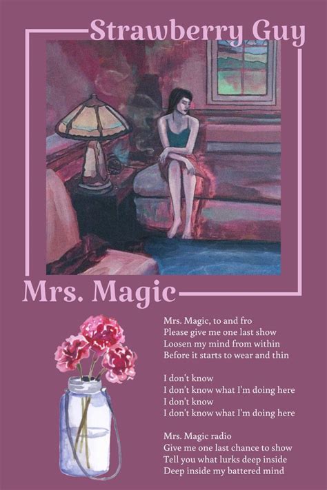 Strawberry Guy - Mrs. Magic | Music poster design, Music poster, Album ...