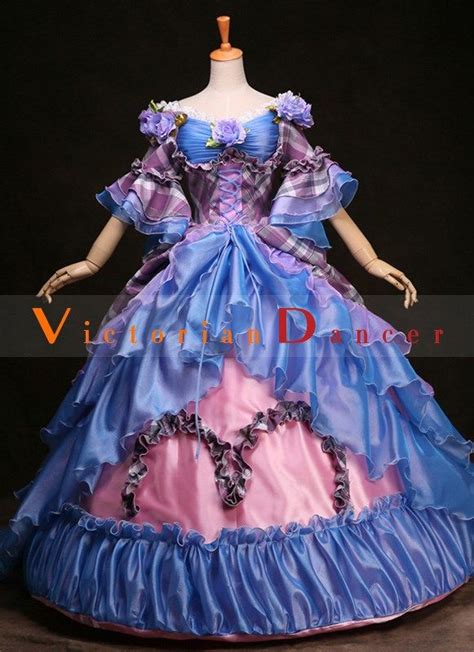 High Grade Customized Blue Marie Antoinette 18th Century Wedding Dress