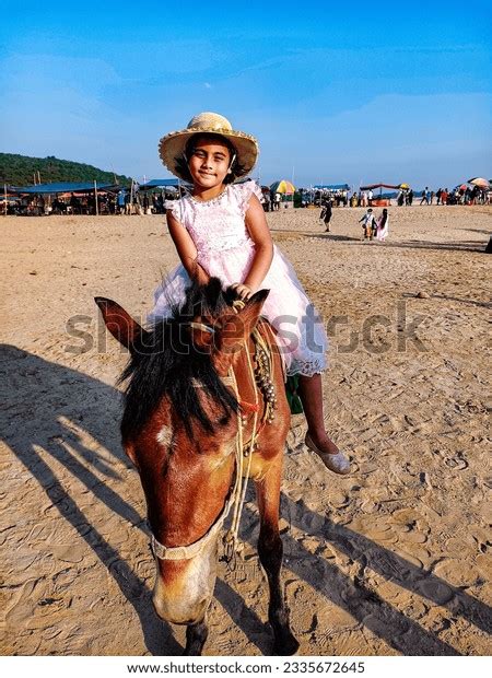 Cute Girl Riding Horse Sylhet Tourist Stock Photo 2335672645 Shutterstock