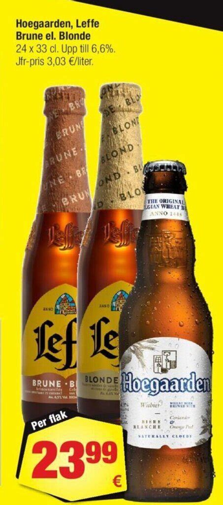 Hoegaarden Leffe Brune El Blonde Tilbud Hos Calle