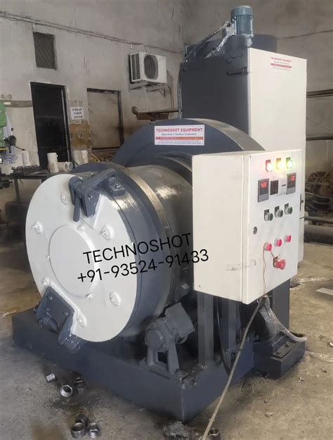 TS Single Door Rotary Barrel Drum Type Shot Blasting Machine At Rs