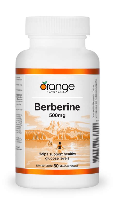 Berberine 500mg 60 v-caps » Orange Naturals