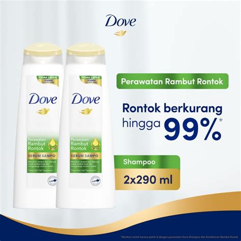 Jual Dove Shampoo Perawatan Rambut Rontok Anti Hair Fall Kurangi Rontok