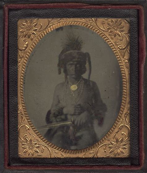 Unidentified Native American Man Photograph Wisconsin Historical