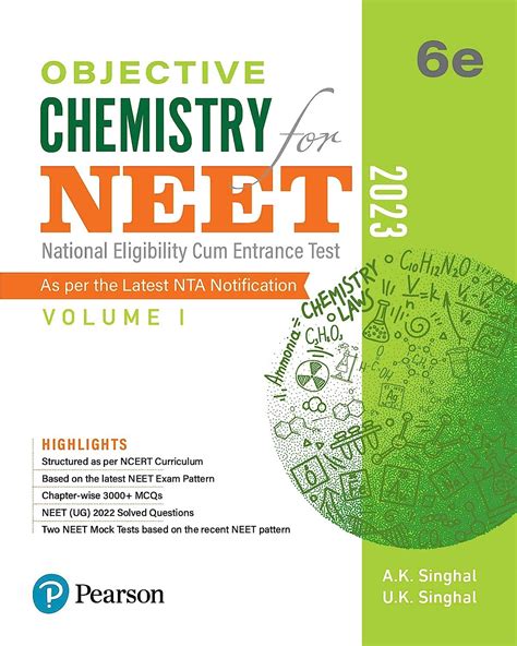 Pearson Objective Chemistry For Neet Vol I Sixth Edition