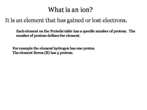 What Is An Ion