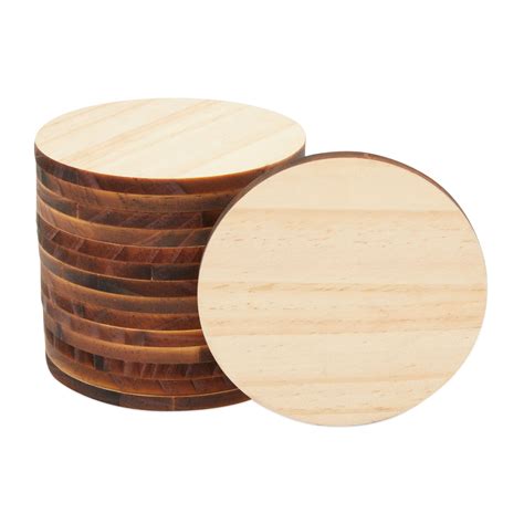 Wood Circles 16 Inch 12 Inch Thick Unfinished Birch Plaques Pack Of