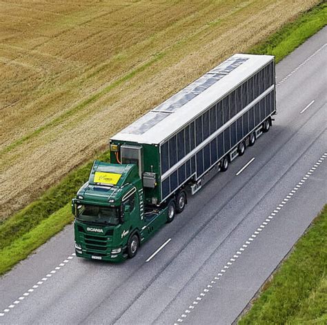 Scania Puts A Solar Powered Truck To The Test On Public Roads