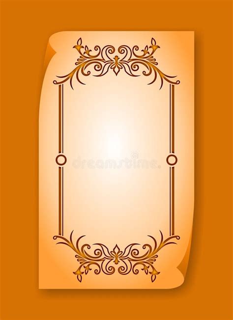 Vintage Frame And Border With Swirls And Paisley Stock Vector