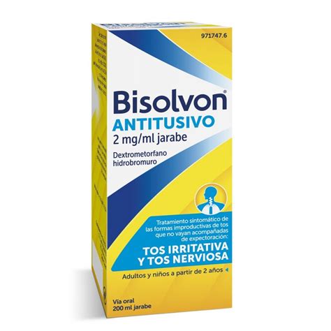 Bisolvon Antitusivo 2 Mgml Jarabe 200 Ml Con Dextrometorfano