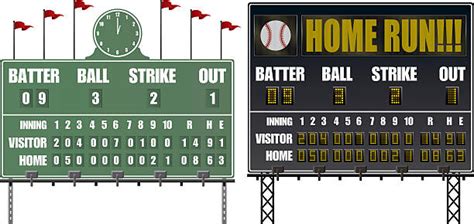 Royalty Free Baseball Scoreboard Clip Art, Vector Images ...