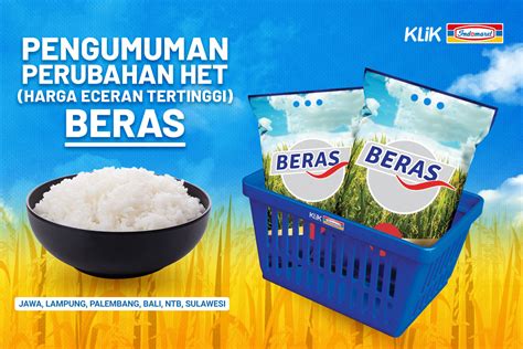 Info Harga Eceran Tertinggi Beras Tahun 2023 Blog KlikIndomaret