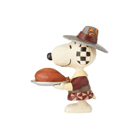 Jim Shore Enesco Peanuts By Jim Shore Thanksgiving Snoopy Pilgrim