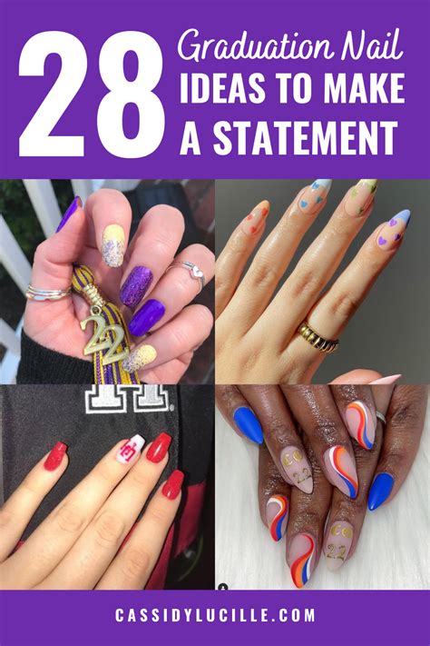 28 Graduation Nail Ideas To Make A Statement