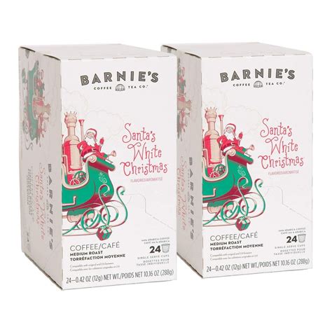 Barnies Coffee And Tea Santas White Christmas Single Serve K Cup Pods