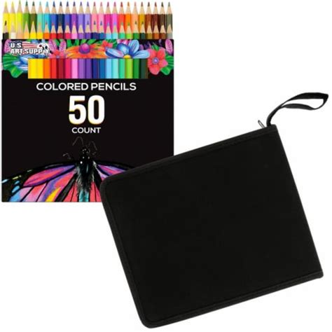 50 Piece Adult Coloring Book Artist Grade Colored Pencil Set And Bonus