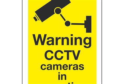 Warning Cctv Cameras In Operation Linden Signs Print