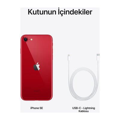 IPhone SE 128GB PRODUCT RED Cep Telefonu MMXL3TU A 2022 D R