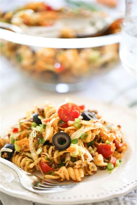 Taco Pasta Salad White Apron Blog