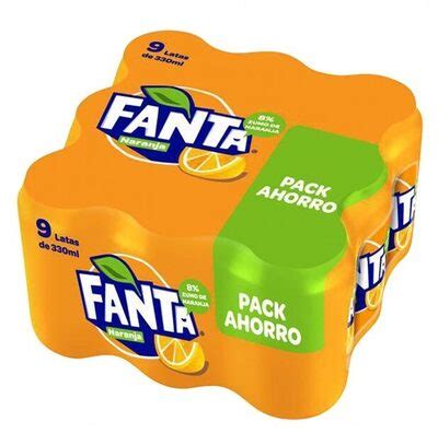 FANTA NARANJA LATA P 9 LATAS Frutas Bermejo