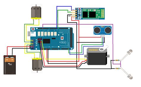 Obstacle Avoiding Robot Using With Circuit Diagram Co