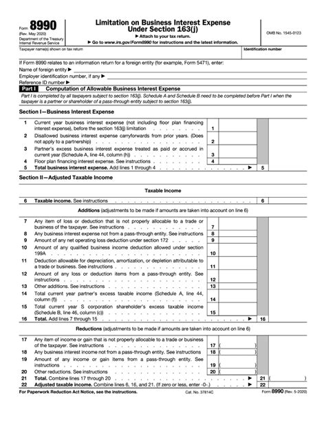 IRS 8990 2020-2021 - Fill and Sign Printable Template Online | US Legal ...