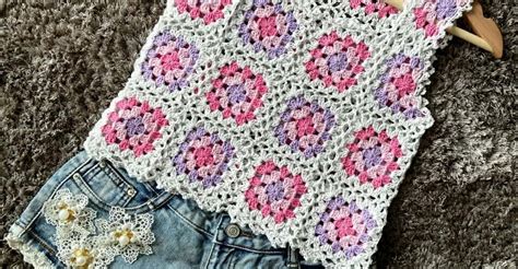 Patr N Gratis Top Cuadrados De Verano En Crochet Crochetisimo