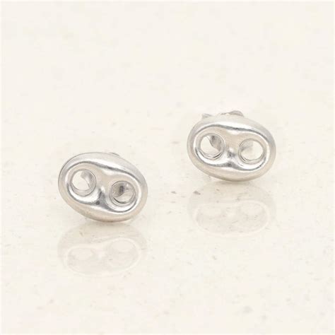 Boucles D Oreilles Grain De Caf A Lys En Argent Mm Ae