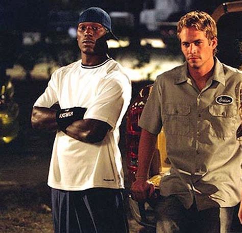 Paul Walker And Tyrese Gibson Fast And Furious