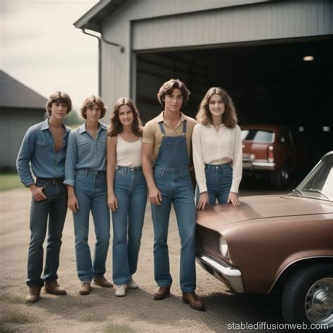 young people   garage stable diffusion