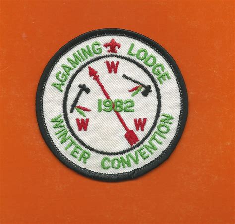 SCOUT BSA OA LODGE 257 AGAMING 1982 WINTER CONVERNTION INDIANHEAD