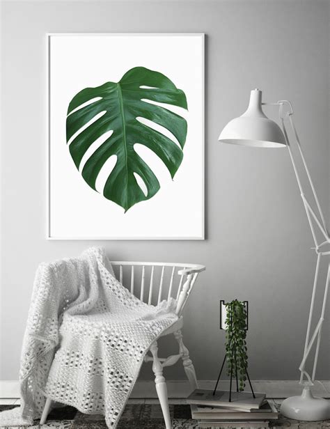 Monstera Print Monstera Wall Art Monstera Leaf Art Monstera Etsy