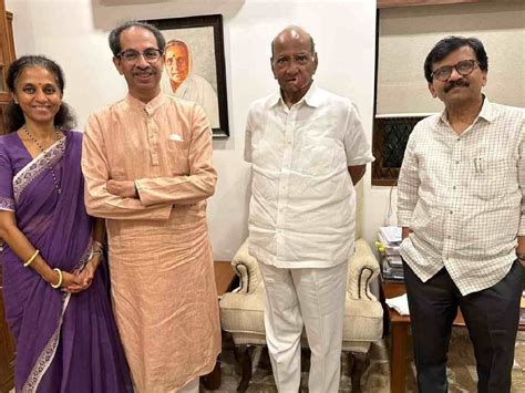 Uddhav Thackeray Meets Ncp Chief Sharad Pawar At His Residence India